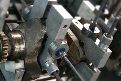 Crankshaft resizing, rod reconditioning, balancing and beam polishing.