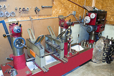 Align boring machine shop equipment at Precision Machine Service.